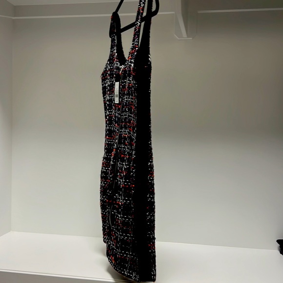 Square neck tweed dress - Picture 3 of 5